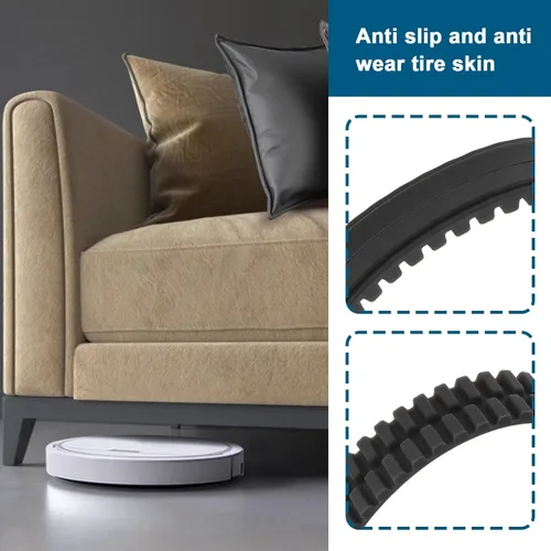Miniatura 3 de Create idea 2 neumáticos antideslizantes de repuesto compatibles con Eufy RoboVac 11S/11S MAX/ 15T/ 30/30C/ 15C/ 15C MAX antidesgaste