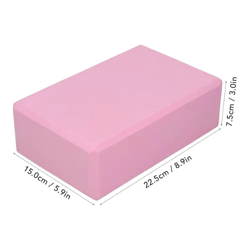Miniatura 6 de Bloque de yoga rosa, bloques de yoga, paquete de 2 unidades, aspecto antideslizante, 2 piezas, material de espuma de apoyo seguro rosa, operación