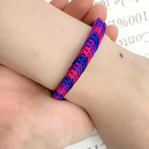 Miniatura 7 de LAMIBEE Pulsera tibetana con diseño de pansexualidad bisexual LGBT Proud Love Brazaletes de cuerda de amuleto y bohemio para mujeres y hombres
