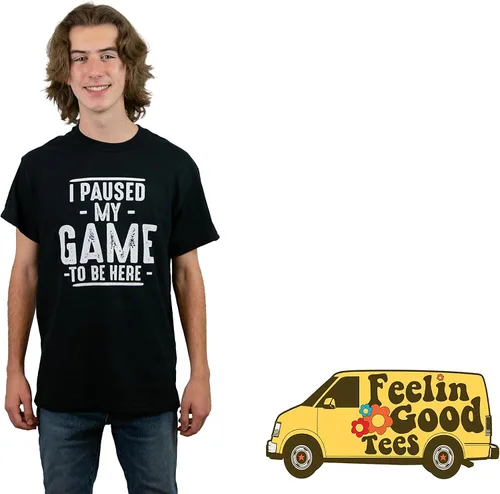 Miniatura 28 de Camiseta divertida con texto en inglés "I Paused My Game to Be Here" para hombre
