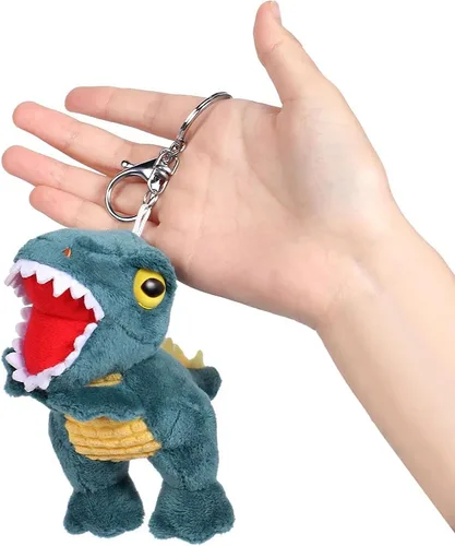 Miniatura 9 de Golray Juego de regalos de Super Big Brother con capa de superhéroe, máscara de ojos de dinosaurio, collar y pulseras con cordón, llavero de felpa