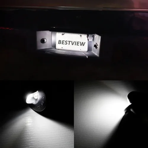 Miniatura 2 de Bestview Luces de matrícula, bombillas de lámpara LED para etiqueta de parachoques trasero con conjunto de cubierta de carcasa de enchufe