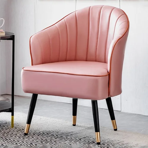 Miniatura 13 de YCKEGEW Sillón para sala de estar, silla moderna de club, silla de cuero, taburete tapizado, silla individual para sala de estar, dormitorio, Verde