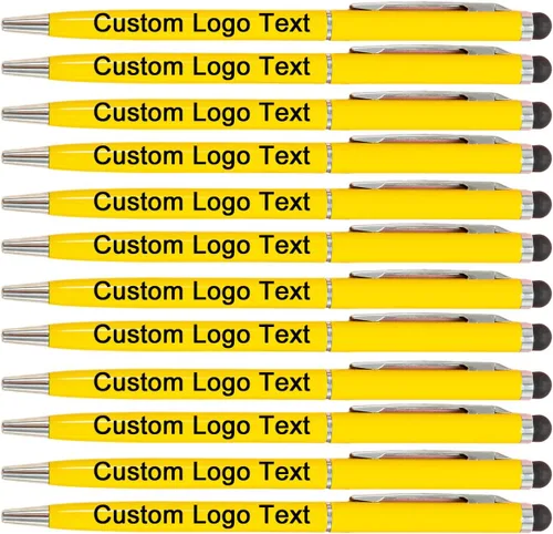 Miniatura 7 de Bolígrafos personalizados con nombre, icono, logotipo, texto, bolígrafo personalizado con lápiz capacitivo para iglesia de negocios, 100