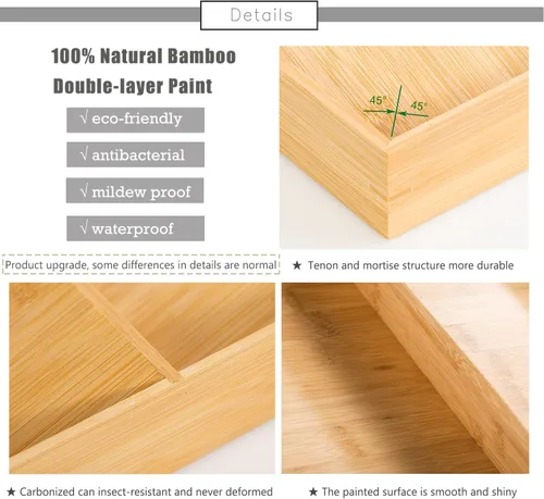 Miniatura 4 de Estante de bambú de 3 niveles para especias, gabinete de cocina de madera, organizador de especias, soporte para tarros de especias