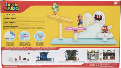 Miniatura 6 de Super Mario Cloud World Diorama Set con figura de acción Running Mario de 2.5 pulgadas