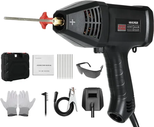 Máquina de soldadura de mano, máquina de soldadura eléctrica portátil, soldadura de arco portátil de 110 V con inversor IGBT 6 ajuste de corriente