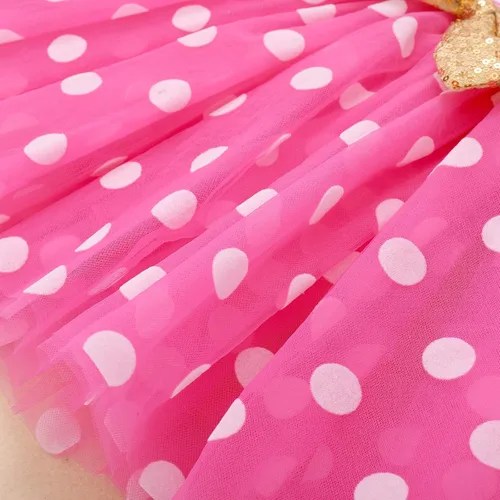 Miniatura 5 de ODASDO Vestidos de princesa de manga larga con tutú y lazo para fiesta de cumpleaños de 1, 2 y 3 cumpleaños