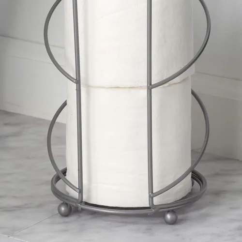 Miniatura 4 de Zenna Home Soporte para papel higiénico, soporte de reserva, hasta 4 rollos de almacenamiento de papel higiénico, en níquel satinado