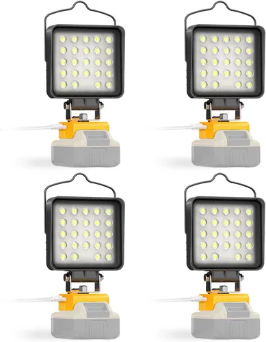 Miniatura 7 de 2 piezas de luz LED de trabajo para batería Makita de 18 V, luz de batería para herramientas Makita 18 V portátil al aire libre iluminación