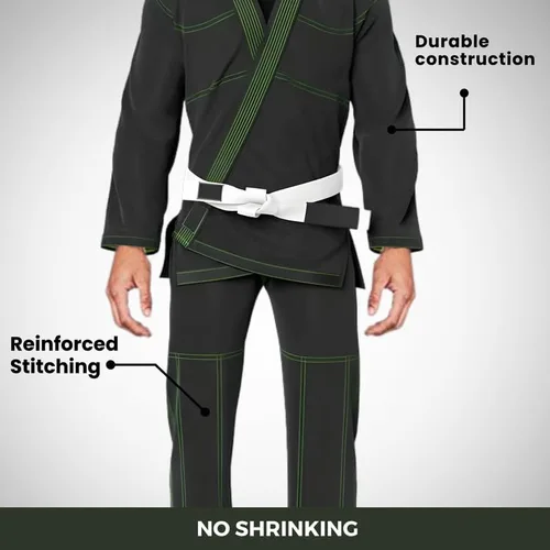 Miniatura 5 de Rightpunch Ultimate Brazilian Jiu Jitsu Gi preencogido Unisex Bjj Gi ligero 450 GSM tela de algodón