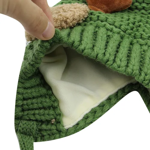 Miniatura 4 de AIBEARTY Gorro de invierno cálido de felpa con correa para la barbilla, talla única