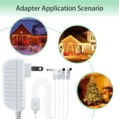 Miniatura 3 de Sigely Adaptador de corriente blanco de 4.5V compatible con accesorio iluminado Lemax 74707 74295 84428 44242 94565 94566 94527 94563 94564 64517