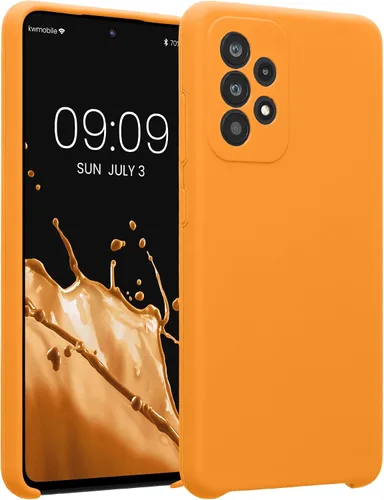 Miniatura 165 de kwmobile Funda compatible con Samsung Galaxy A13 4G - Funda delgada de silicona TPU - Acabado suave al tacto - Amarillo radiante