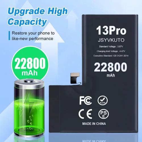 Miniatura 2 de Batería de 22800 mAh para iPhone 13 Pro, nueva batería de repuesto de 0 ciclos mejorada de mayor capacidad para iPhone 13 Pro con juego completo