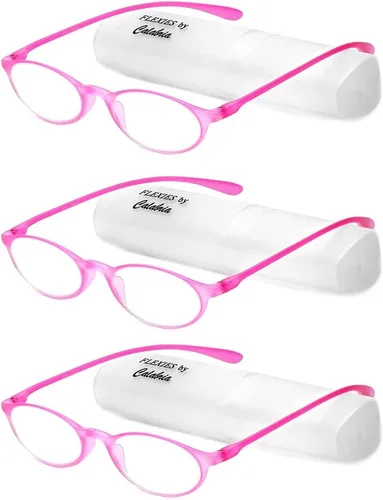Miniatura 20 de Calabria 719 Flexie Gafas de Lectura Flexibles Ovaladas para Hombres y Mujeres Elegantes Plegables Lectores Ligeros Montura TR 90 Gafas Duraderas