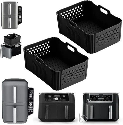 Miniatura 9 de LYHOLKEER Forros de silicona para freidora de aire Chefman de 6 cuartos de galón, Instant Pot Vortex Plus 6QT XL, 1 cesta cuadrada de silicona