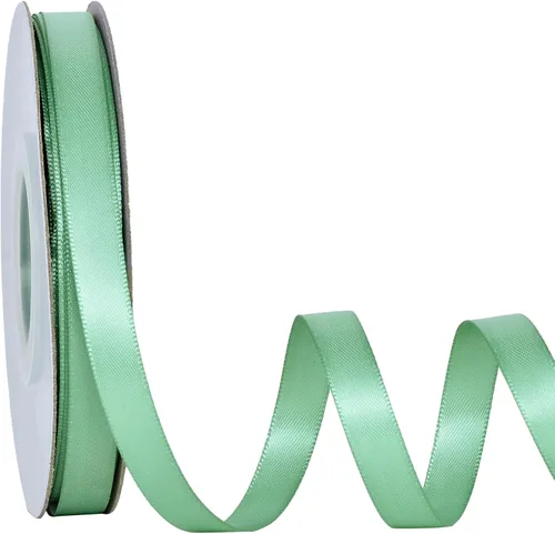 Miniatura 118 de Ribest - Cinta de satén de doble cara de 1 pulgada y 50 yardas por rollo, verde manzana, para envolver regalos, ramos de flores, accesorios