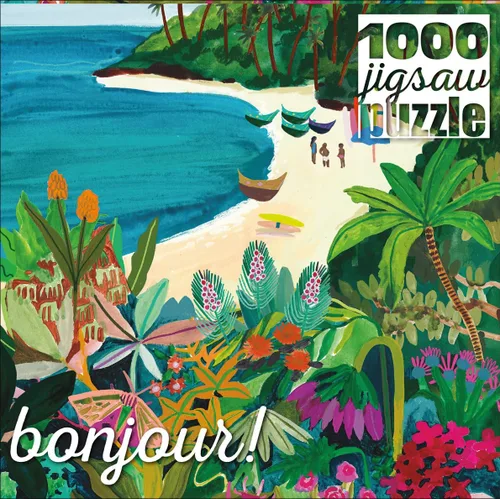 Buffalo Games - Bonjour - Beach Butterfly - Rompecabezas de 1000 piezas para adultos - Rompecabezas desafiante perfecto para noches de juego