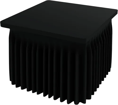 Miniatura 26 de Smiry Mantel de Spandex, Mantel Elástico Ajustable Extensible para Mesas Rectangulares de 6 Pies, Falda Cubierta de Mesa Impermeable y Lavable