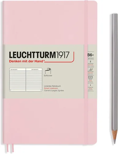 Miniatura 56 de LEUCHTTURM1917 - Cuaderno de tapa blanda de tapa blanda B6+ - 123 páginas numeradas para escribir y escribir en diario (Doted, Sage)
