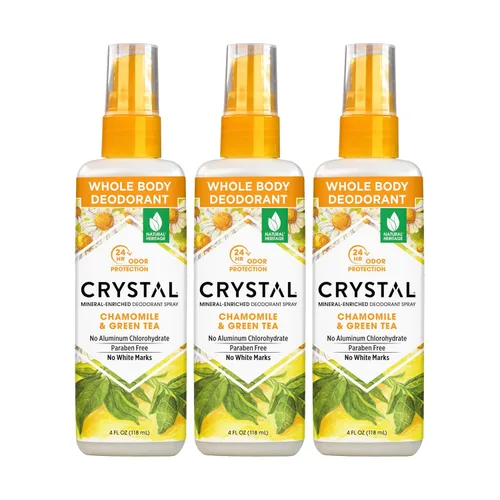 Miniatura 8 de CRYSTAL™ - Desodorante mineral en aerosol, desodorante corporal con protección contra olores las 24 horas, spray de lavanda y té blanco, no mancha