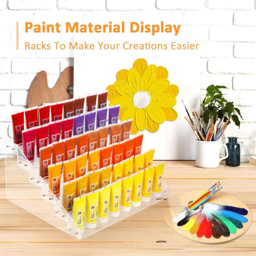 Miniatura 2 de Estante organizador de esmalte de uñas de 6 niveles, soporte acrílico para pintura de uñas, tinta de tatuaje, aceite esencial, almacenamiento