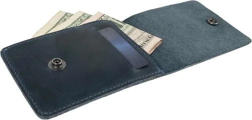 Miniatura 10 de Hide & Drink, Cartera vertical con bolsillo frontal con ranura para tarjetas, almacenamiento compacto para billetes, tarjetero, cuero de grano