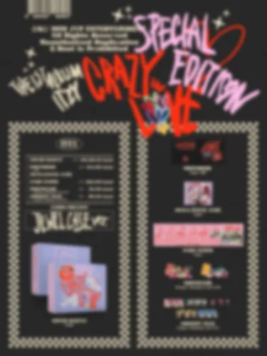 JYP Ent. ITZY - CRAZY IN LOVE Edición Especial (JEWELCASE ver.) Álbum+Juego de tarjetas de fotos extra