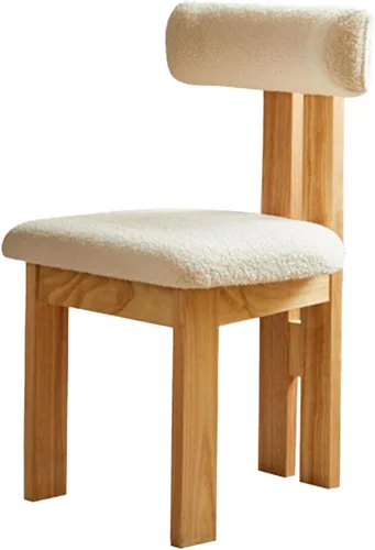 Miniatura 9 de Sillas de comedor modernas tapizadas, sillas de cocina con marco de madera maciza, silla de sala de estar, cómodo soporte de respaldo alto para sala