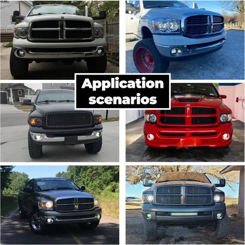 Miniatura 4 de Luces antiniebla LED súper brillantes de doble color mejoradas para Dodge Ram 1500 2002-2008 2003-2009 Ram 2500 3500 2004-2006 Durango Camioneta Luz