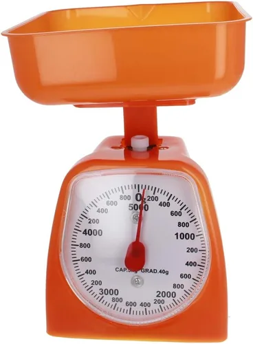 Miniatura 2 de Utoolmart Báscula mecánica de cocina - Báscula de alimentos dietéticos - con medidas de libras y kilogramos - Rango de medición 176.37 oz Precisión