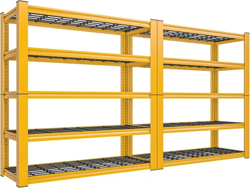 Miniatura 14 de REIBII 3010LBS Estantes de Almacenamiento 72" H Estantería de Garaje Estantes de Metal Resistente Estantes Metálicos Ajustables de 5 Niveles