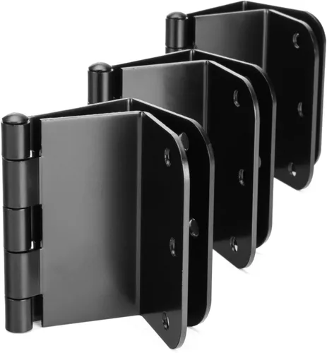 Miniatura 16 de Haidms Paquete de 3 Bisagras Descentradas Doradas de 3.5 Pulgadas Bisagras de Puerta Expandibles Resistentes con Esquina de Radio de 1/4 Pulgada