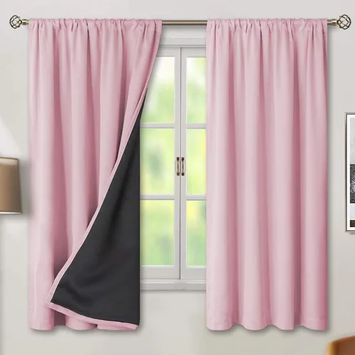 Miniatura 10 de BGment - Cortinas opacas para sala de estar de 63 pulgadas de largo, juego de 2 paneles, cortinas para oscurecer toda la habitación, cortinas