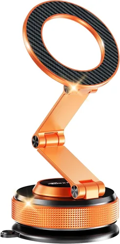MSXTTLY Soporte de teléfono Tesla – Vacumm Soporte magnético para teléfono de automóvil de 360° plegable con succión para tu automóvil con imán más