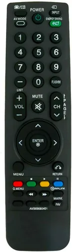 AKB69680401 - Control remoto de repuesto para LG LCD TV 19LH20 22LH20 26LH20 32LH20 37LH20 42LH20 19LU55 22LU55 26LU55 32LF11 37LF11 4 2LF11 47LF11