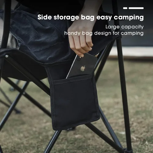 Miniatura 5 de Damei century Paquete de 4 sillas plegables para camping, ligeras, sin instalación, silla portátil para playa, césped, deportes al aire libre