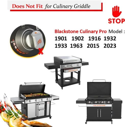 Miniatura 6 de Repuesto de perilla de gas naranja para parrilla Blackstone de 17 pulgadas, 22 pulgadas, 28 pulgadas, 36 pulgadas, para Blackstone Flat Top Grill
