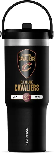 Miniatura 31 de Hydrapeak x NBA Vaso Nomad con Licencia Oficial de Phoenix Suns de 32 oz con Asa y Tapa con Popote, Botella de Agua de Acero Inoxidable a Prueba