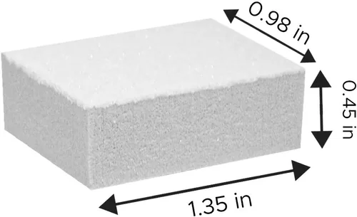 Miniatura 2 de Karlash Lima de bloque pulidor blanco para uñas, grano 80/100, 2 caras (130 unidades, blanco)