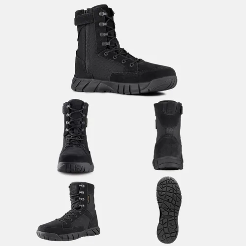 Miniatura 8 de FREE SOLDIER Men's 8 Inch Tactical Side Zip Boots Military Army Work Boots Lightweight Combat Boot for Motorcycle Boot