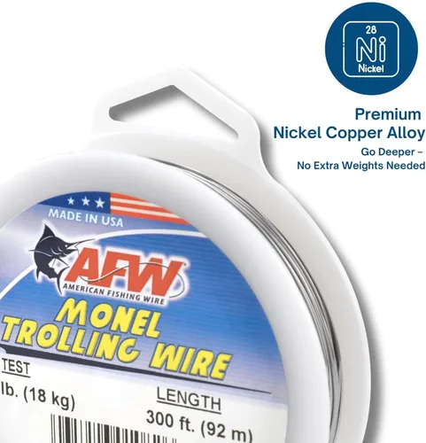 Miniatura 3 de Alambre de pesca americano Monel Trolling Wire (un solo hilo)