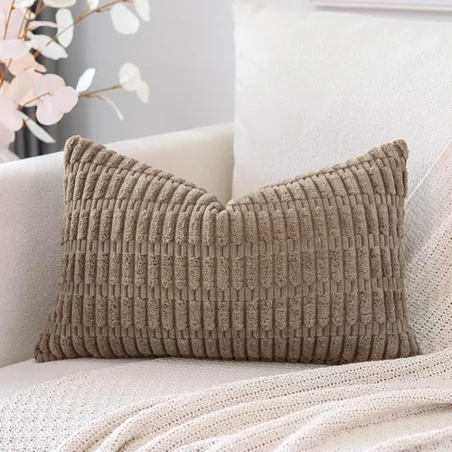 Miniatura 40 de OTOSTAR Fundas de Almohada Decorativas de Pana de 16 x 24 Pulgadas Súper Suaves Bohemias a Rayas Rectangulares Fundas de Cojín Modernas para Sofá
