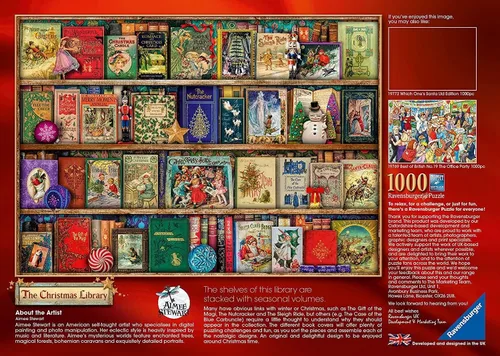 Miniatura 5 de Ravensburger The Christmas Library, rompecabezas de 1000 piezas