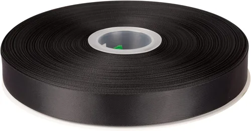 Miniatura 61 de Cinta de satén de doble cara de 1-1/2 pulgadas x 100 yardas, cinta de poliéster negra para envolver regalos, decoración de boda, arreglos florales