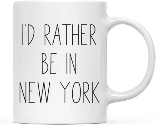 Miniatura 47 de Andaz Press Taza de café de 11 onzas, regalo con texto en inglés "I'd Rather Be in Alabama", 1 paquete, para estudiar en el extranjero, regalo