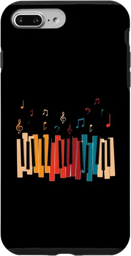 Miniatura 12 de iPhone 11 Pro Notas de Música Teclado Colorido Piano Case