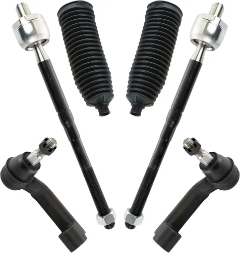 Miniatura 26 de TRQ Kit de dirección interior y exterior para lado del conductor y del pasajero delantero, con cremallera de dirección y fuelle de piñón compatible