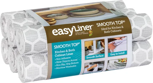 Miniatura 12 de Smooth Top EasyLiner para armarios y cajones - Fácil de instalar y cortar a medida - Papel para estantes y forro para cajones no adhesivo - Forro